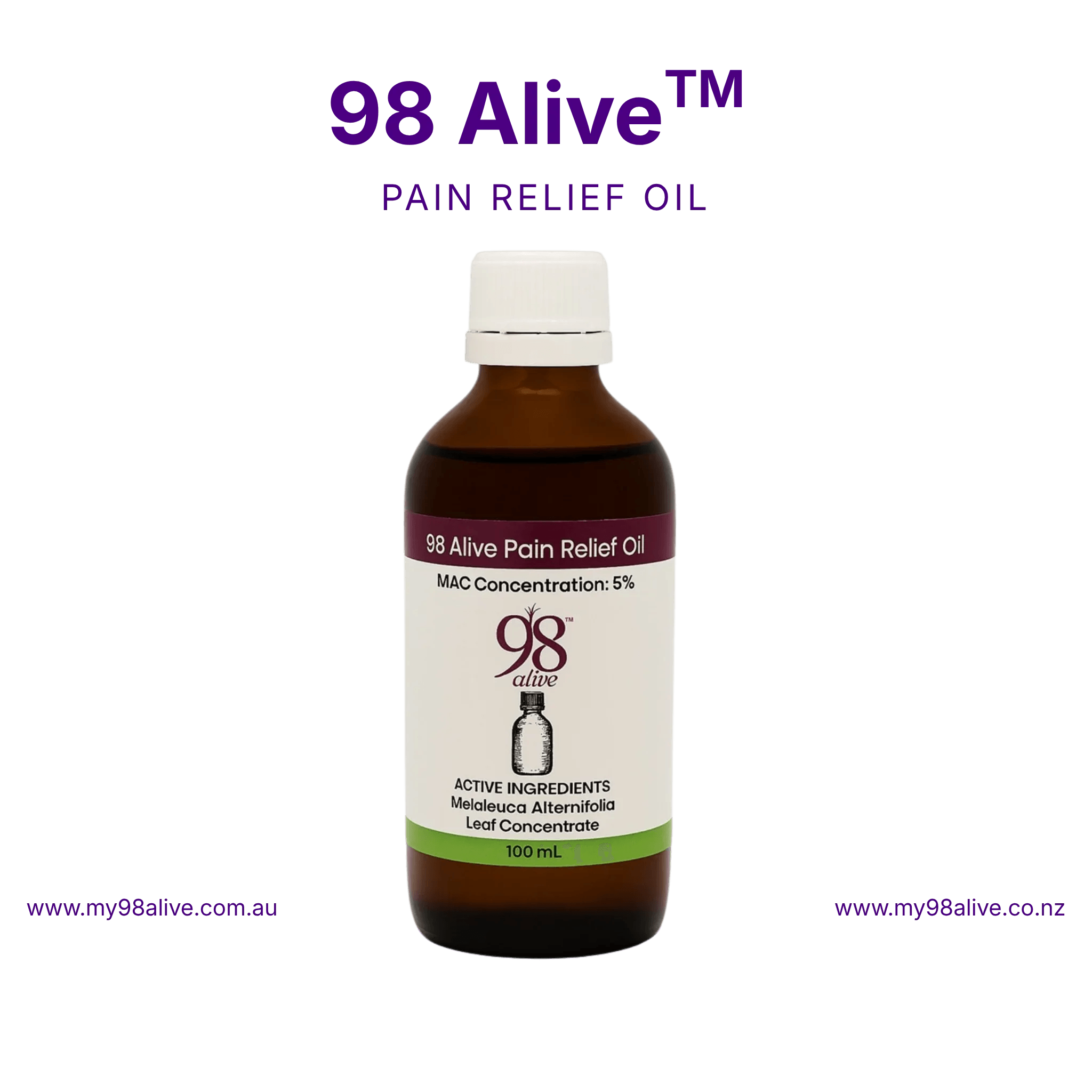 98 Alive Pain Relief Oil 100ml