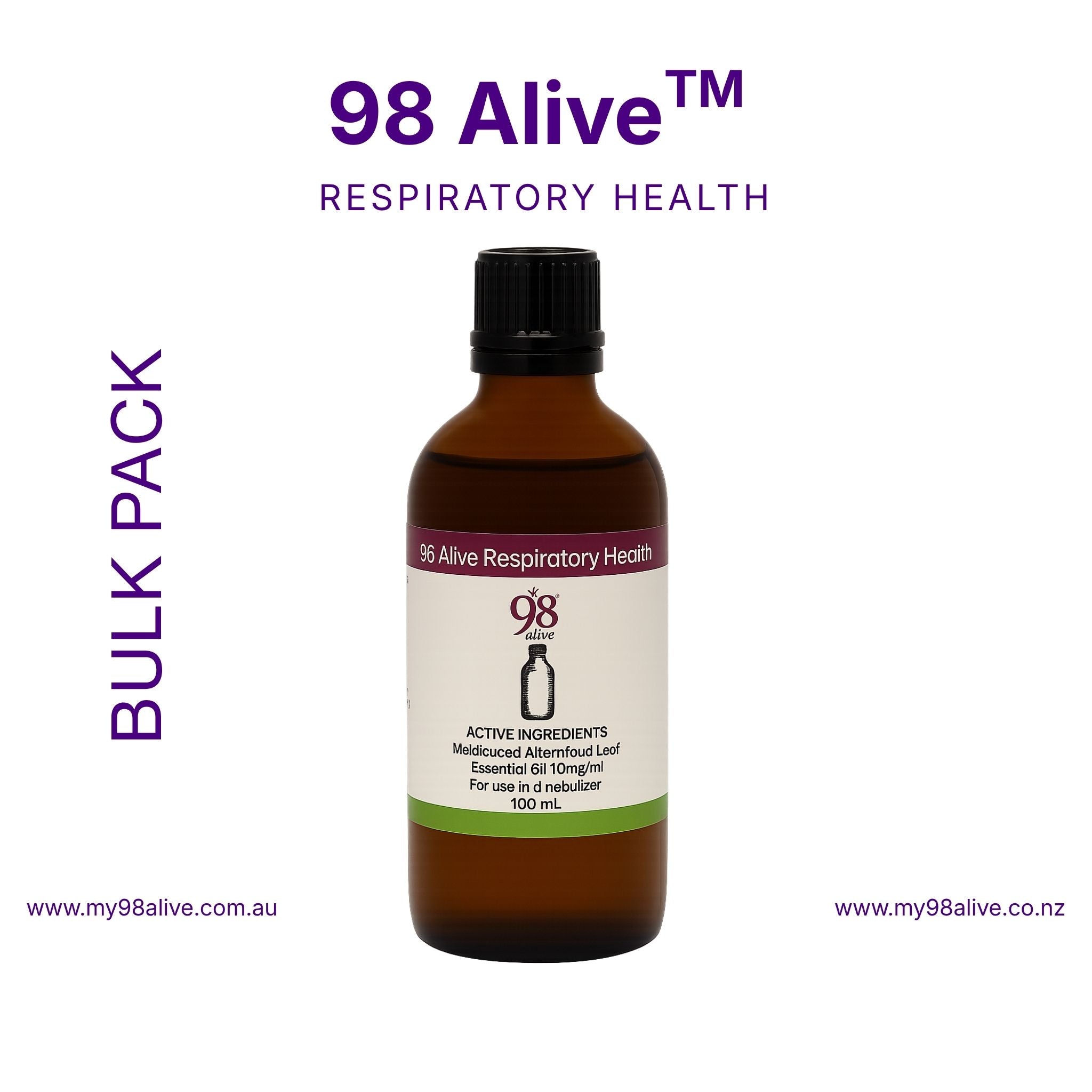 98 Alive Respiratory Health 100ml — Bulk Pack x9 (B2B)
