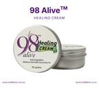 98 Alive Healing Cream container on a solid background
