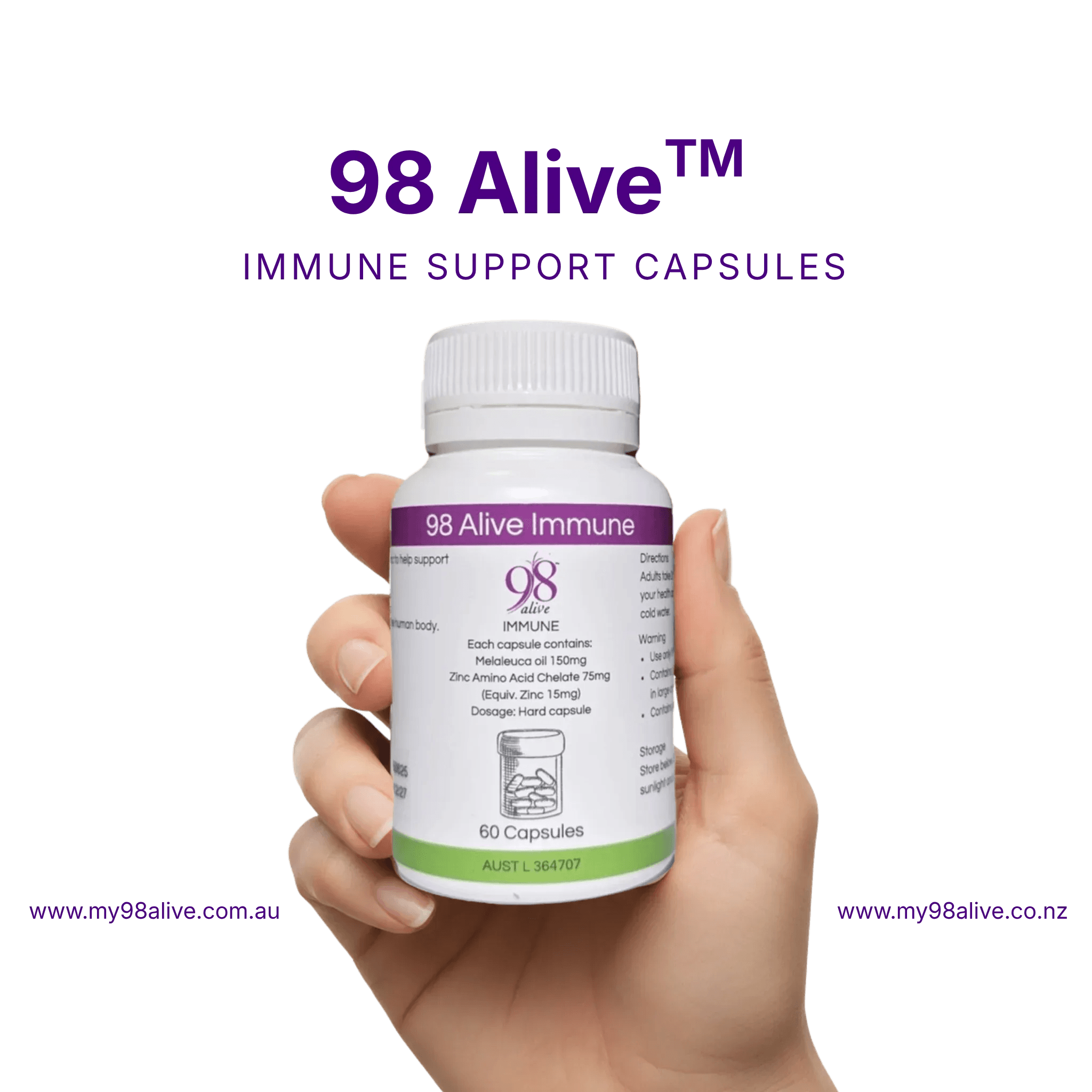 98 Alive Immune Support Capsules (60 count)
