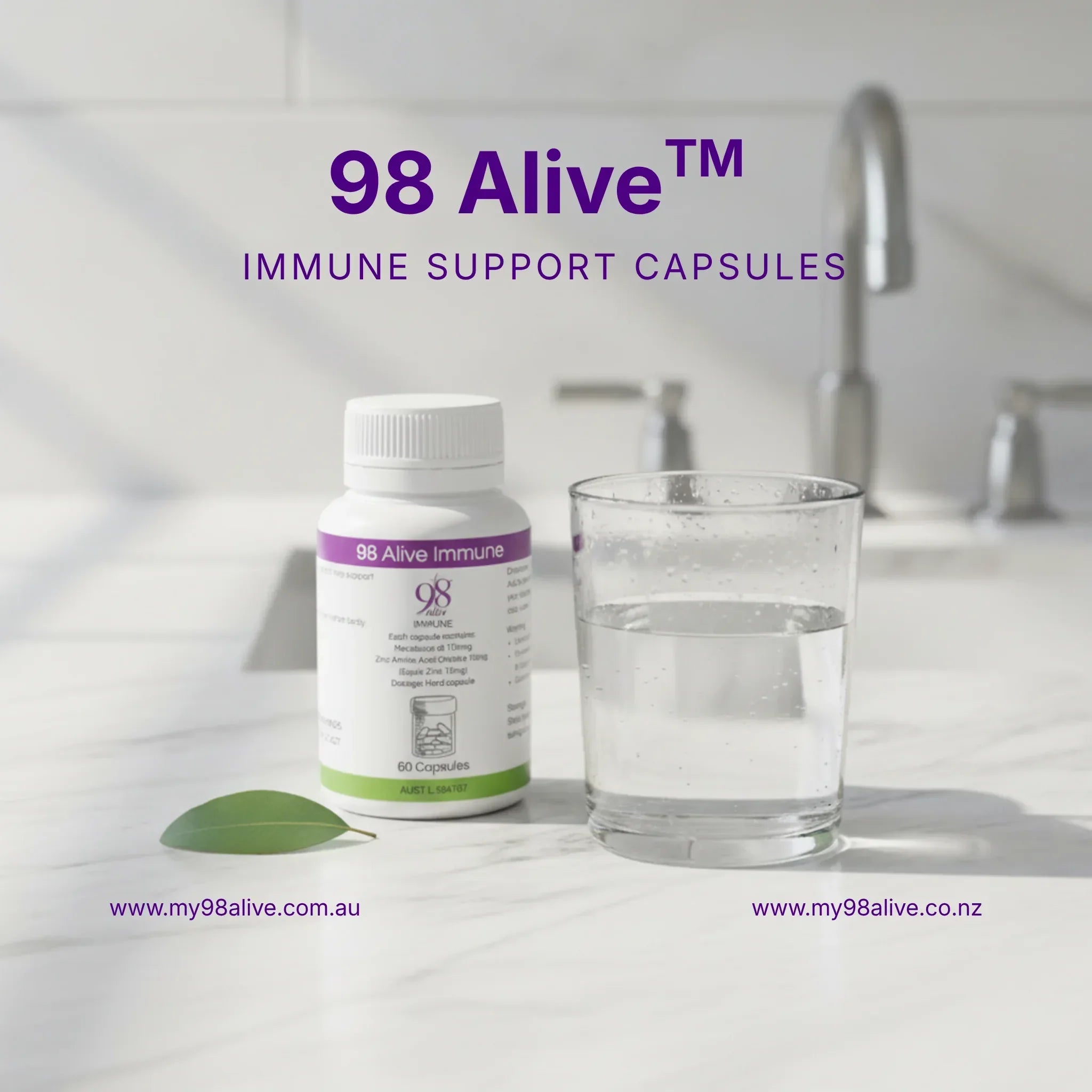 98 Alive Immune Support Capsules (60 count)